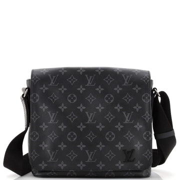 Louis Vuitton District Messenger Bag Monogram Eclipse Canvas PM