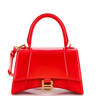 Balenciaga Hourglass Top Handle Bag Leather Small