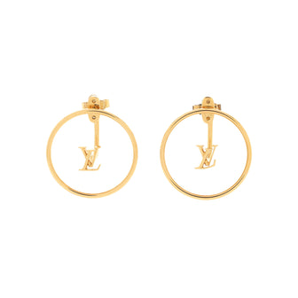 Louis Vuitton LV Eclipse Dangling Earrings Metal