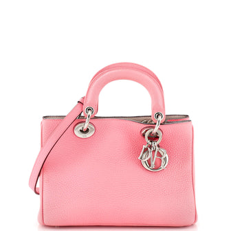 Christian Dior Diorissimo Tote Pebbled Leather Mini
