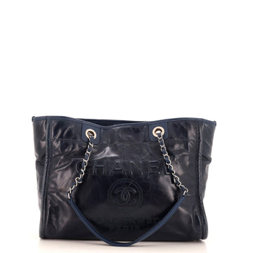 Chanel Deauville Tote Glazed Calfskin Small