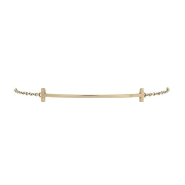 Tiffany & Co. T Smile Chain Bracelet 18K White Gold Medium