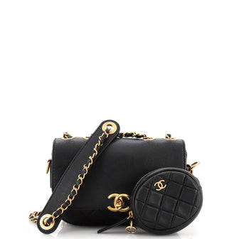 Chanel Multi Pouching Flap Bag with Coin Purse Quilted Calfskin