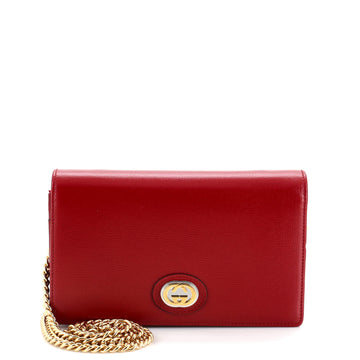 Gucci Petite GG Marmont Chain Wallet Leather Mini