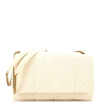 Saint Laurent Jamie Baguette Shoulder Bag Quilted Boucle Tweed Medium