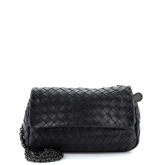 Bottega Veneta Expandable Chain Crossbody Bag Intrecciato Nappa Small
