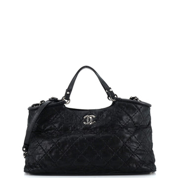 Chanel CC Sea Hit Tote Quilted Iridescent Calfskin Small