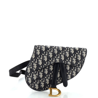 Christian Dior Saddle Belt Bag Oblique Canvas