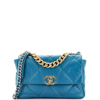 Chanel 19 Flap Bag Quilted Leather Large