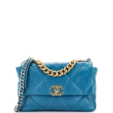 Chanel 19 Flap Bag Quilted Leather Large