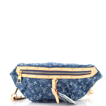 Louis Vuitton High Rise Bum Bag Monogram Denim