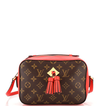 Louis Vuitton Saintonge Handbag Monogram Canvas with Leather