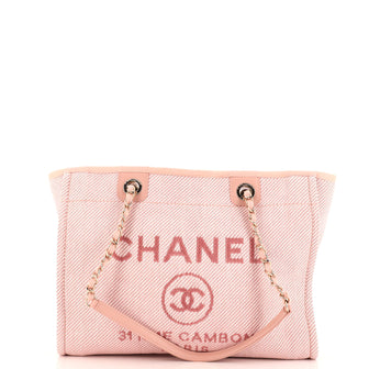 Chanel Deauville Tote Raffia Small