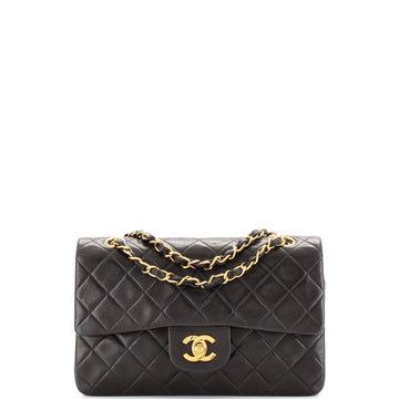 Chanel Vintage Classic Double Flap Bag Quilted Lambskin Small