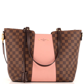 Louis Vuitton Jersey Handbag Damier with Leather