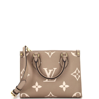Louis Vuitton OnTheGo Tote Bicolor Monogram Empreinte Giant PM