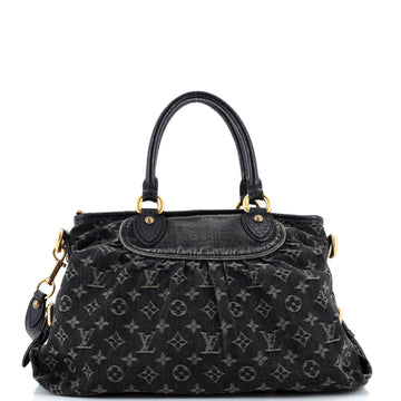 Louis Vuitton Neo Cabby Handbag Denim MM