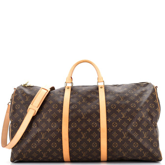 Louis Vuitton Keepall Bandouliere Bag Monogram Canvas 60