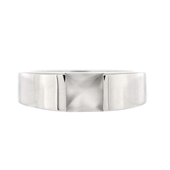 Cartier Tank Ring 18K White Gold with Moonstone