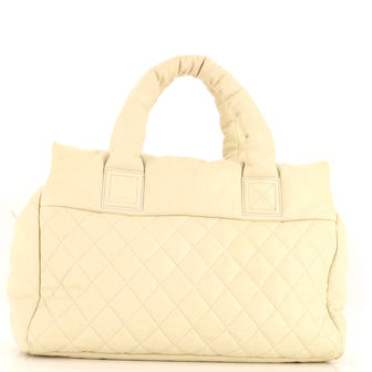 Chanel Coco Cocoon Boston Bag Quilted Caviar Large