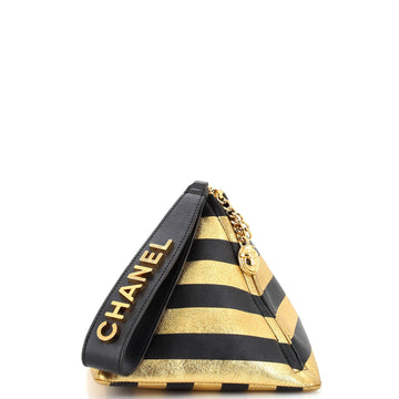 Chanel Kheops Pyramid Bag Striped Lambskin