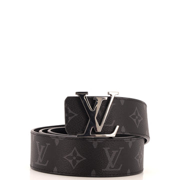 Louis Vuitton LV Line Reversible Belt Monogram Eclipse Canvas and Leather Wide