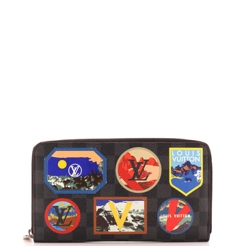 Louis Vuitton Zippy Organizer Alps Patches Damier Graphite