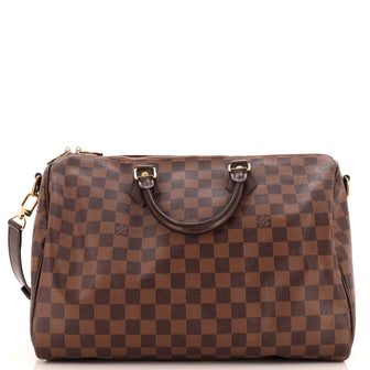 Louis Vuitton Speedy Bandouliere Bag Damier 35