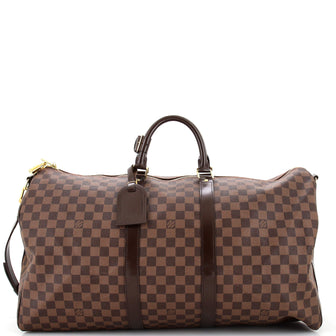 Louis Vuitton Keepall Bandouliere Bag Damier 55