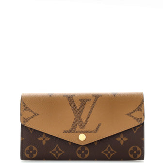 Louis Vuitton Sarah Wallet NM Reverse Monogram Giant and Monogram Canvas