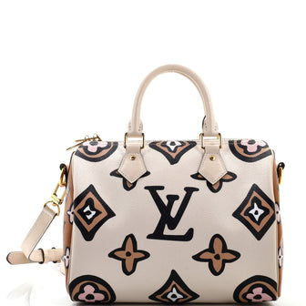 Louis Vuitton Speedy Bandouliere Bag Wild at Heart Monogram Giant 25