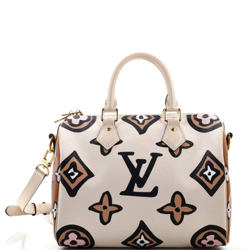 Louis Vuitton Speedy Bandouliere Bag Wild at Heart Monogram Giant 25