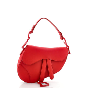 Christian Dior Ultra Matte Saddle Handbag Leather Mini