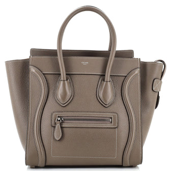 Celine Luggage Bag Grainy Leather Micro