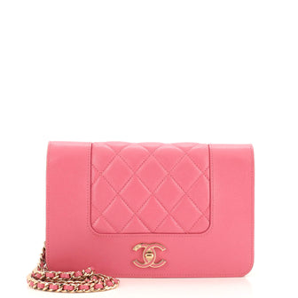 Chanel Mademoiselle Vintage Wallet on Chain Quilted Sheepskin