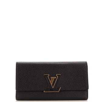 Louis Vuitton Capucines Wallet Leather