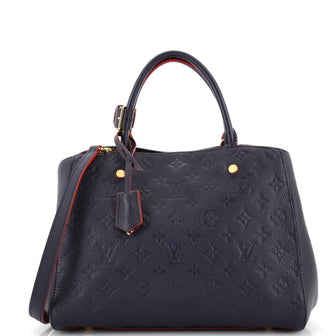 Louis Vuitton Montaigne Handbag Monogram Empreinte Leather MM