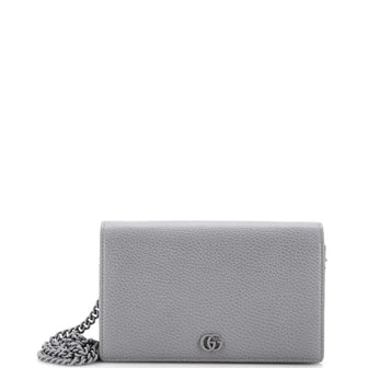 Gucci Petite GG Marmont Chain Wallet Leather Mini