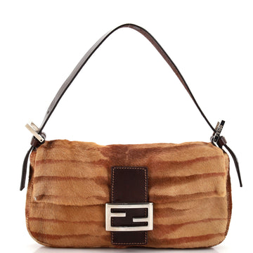 Fendi Baguette Bag Printed Pony Hair