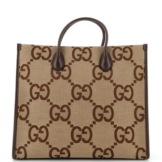 Gucci Convertible Tote Jumbo GG Canvas Large
