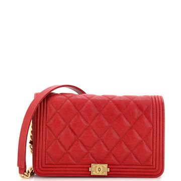 Chanel Boy Wallet on Chain Quilted Caviar