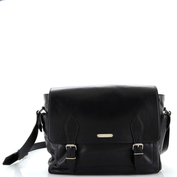 Saint Laurent ID Flap Messenger Bag Leather Medium