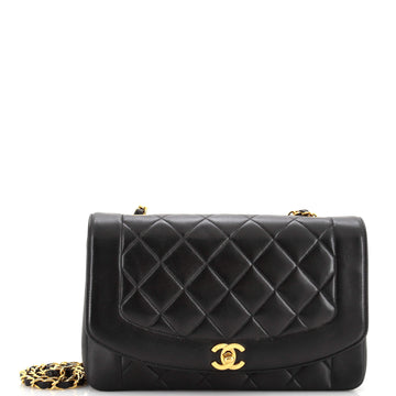 Chanel Vintage Diana Flap Bag Quilted Lambskin Medium