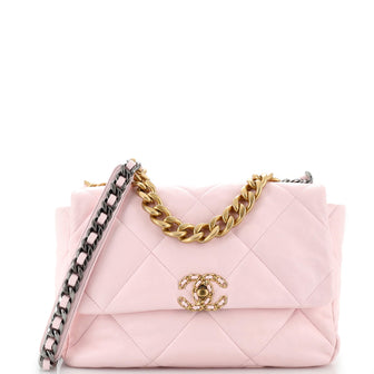 Chanel 19 Flap Bag Quilted Leather Large