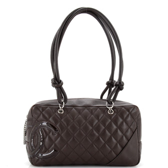 Chanel Cambon Bowler Bag Quilted Leather Medium