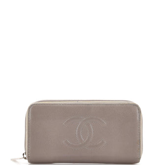 Chanel Timeless CC Zipped Wallet Caviar Long