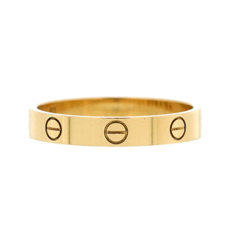 Cartier Love Wedding Band Ring 18K Yellow Gold
