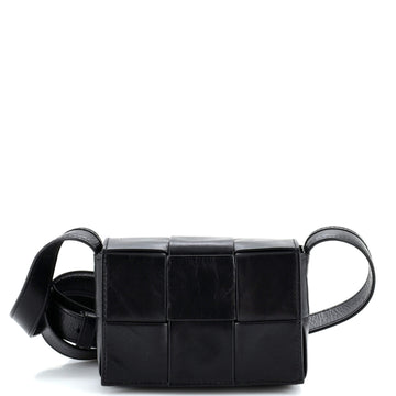 Bottega Veneta Cassette Crossbody Bag Maxi Intrecciato Patent Candy