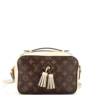 Louis Vuitton Saintonge Handbag Monogram Canvas with Leather