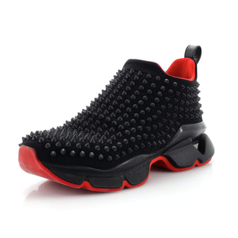 Christian Louboutin Women's Spike Sock Sneakers Spiked Neoprene